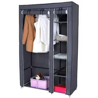 Songmics Kleiderschrank 110 x 175 x 45 cm Grau
