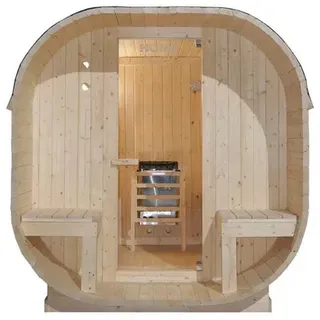 Home Deluxe CUBE DELUXE inkl. 8 kW Ofen + int. Steuerung + Dachkranz