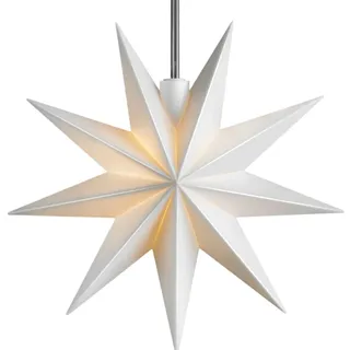 DecoTrend LED-Leuchtstern mit Batteriefach Stern DecoTrend, 11.5x11.5x4 cm
