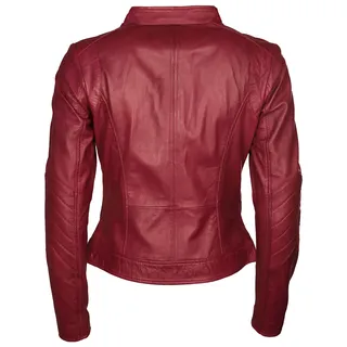 Lederjacke MAZE "Lederjacke Marcie", Damen, Gr. L, rot, Obermaterial: 100% Lammleder LEL. Futter: 100% Polyester PES., Jacken Lederjacke