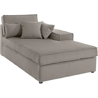 RAUM.ID Ottomane »Florid«, einzeln stellbar oder als Teil eines Modulsofas, auch in Cord, beige