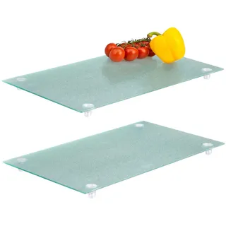 bremermann Herdabdeckplatte 2er Set 30x3x52 cm Transparent
