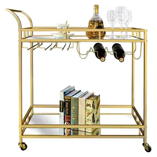 Lykke Servierwagen Bar - Gold