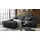 Sofa LOLA Ecksofa Leder schwarz mit motorischer Relaxfunktion Recamiere links - Schwarz