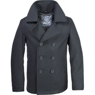 Brandit Textil Pea Mantel schwarz 3XL