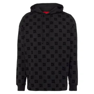 Hugo Underwear Kapuzensweatshirt »Flock AOP Hoodie«, mit Monogramm-Allover Print HUGO Underwear Black