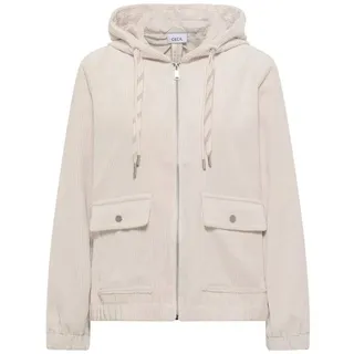 Cecil Damen 2117008 Cordjacke mit Kapuze, Oat Milk beige,