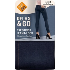 Bild von Damen Treggings in Jeans-Optik blau Gr. 44-46