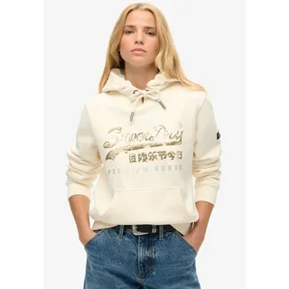 Superdry Kapuzensweatshirt »EMBELLISHED VL GRAPHIC HOOD« Superdry Cream