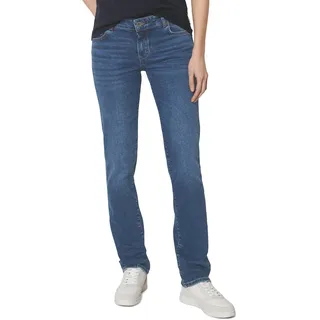 Marc O'Polo Damen, B01923012051 Jeans Model Alby straight, blau, 28/30