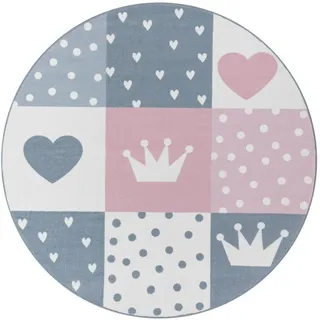 Paco Home Eliz 391 Kinderteppich 160 x 160 cm Pink