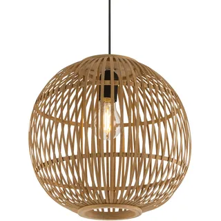 GLOBO Pendelleuchte Bambus Hildegard Natur