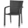 Minas Stapelsessel Gartenstuhl 60 x 56 x 83 cm schwarz
