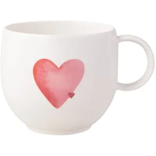 Villeroy & Boch Kaffeetasse 0,29 l Weiß-Rot