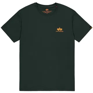 Alpha Industries Basic T Small Logo, Dark petrol), XL