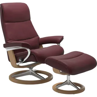 Stressless Stressless® Fußhocker »View« mit Signature Base,Gestell Eiche rot