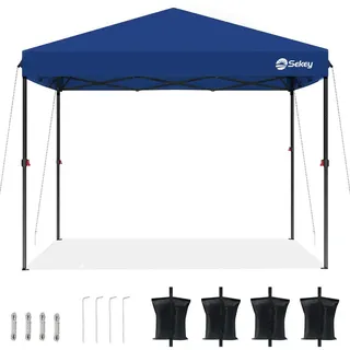 Sekey Faltpavillon 3 x 3 m inkl. Seitenteile Dunkelblau
