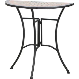 Siena Garden Gartentisch Rechteckig 70 x 70 x 35,5 cm Schwarz/Multicolor