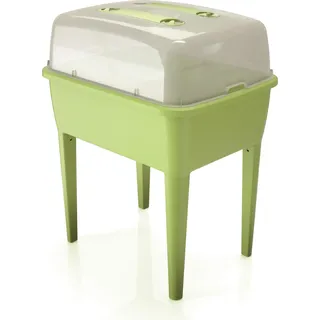 Planter Set Zimmergewächshäus Anzuchtschale Deckel mit 2 Belüftungslöchern lime - Grün