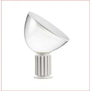 Flos TACCIA SMALL F6604009 Tischleuchte mit indirektem und reflektierendem Licht aus Glas und Aluminium weiß matt