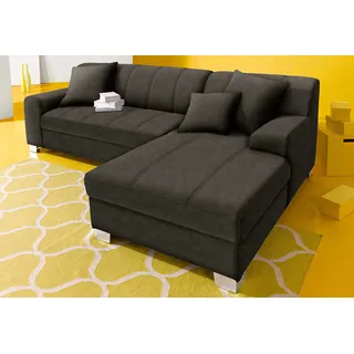 DOMO collection »Turah incl. Zierkissen, moderne Steppung, auch in Leder« mit Bettfunktion, Schlafsofa, B/T: 239/152 cm, Unser Dauertiefpreis,