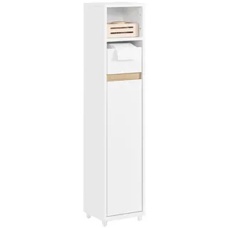 SoBuy Toilettenschrank Weiß, 20x96x20cm BZR151-W
