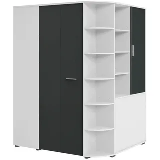 WIMEX Eckkleiderschrank Joker weiß/graphit