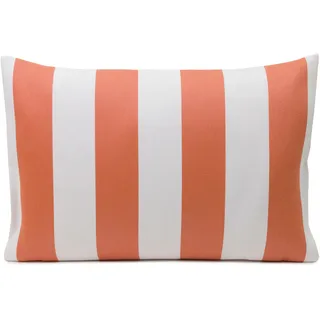 Dekokissen GÖZZE "Bali" Gr. 3, orange (apricot, weiß, gestreift), B:40cm L:60cm, Obermaterial: 65% Polyacryl, 35% Polypropylen, Dekokissen_Sitzkissen_Kissenhüllen, Dekokissen