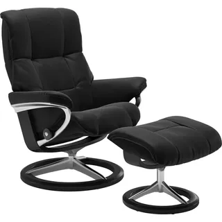 Stressless® Relaxsessel »Mayfair« mit Signature Base, Gestell Schwarz, Sesselgröße S, M & L, in 3 Bezugsqualitäten lieferbar, schwarz