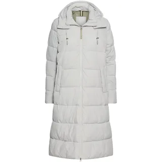 camel active Damen Wasserabweisender Mantel mit abnehmbarer Kapuze Silber, womenswear-38