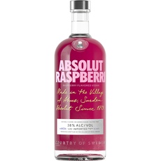 Absolut Raspberri – Absolut Vodka mit Himbeer Aroma – Schwedischer Klassiker – Ideal für Cocktails und Longdrinks – 1 x 1 l