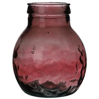 NATURAL LIVING VASE Louise 4L Rubi AUS RECYCELTEM Glas Durchmesser 20CM X H24CM