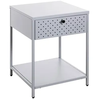 Haku-Möbel Konsole rechteckig 40,0 x 40,0 x 53,0 cm grau