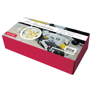 ROTH Adventskalender "24 Adventsbonbons zum Befüllen" im Bonbonformat - Rot