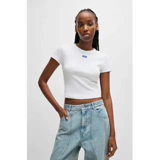 HUGO BOSS HUGO Blue T-Shirt »Baby Tee« in verkürzter Länge HUGO Blue weiß