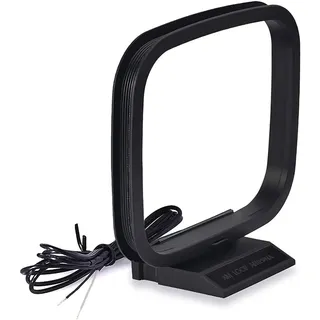 Bingfu AM Antenne 75 Ohm 2-Poliger Blanker Draht Stecker MW LW Antenne Kompatibel mit Yamaha Marantz Denon Pioneer Stereo Empfänger MEHRWEG