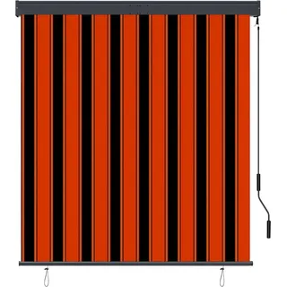 vidaXL Außenrollo 140x250 cm Orange und Braun - Orange
