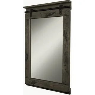 MASSIVMOEBEL24.DE Spiegel Mango 60x8x100 grau lackiert RAILWAY #263 - Grau