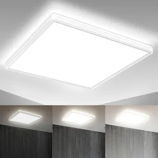 B.K.Licht LED Panel mit LED backlight, weiß,1xLED/22W