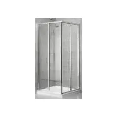 Duka Prima 2000 Glass Eckeinstieg 2-tlg. re.CUD290 190cm silber matt ESG-klar CUD2900190SILA10