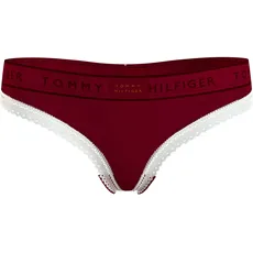 Tommy Hilfiger Underwear Slip »THONG (EXT SIZES)«, mit Tommy Hilfiger Logobund, rot
