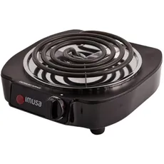 IMUSA USA GAU-80305 Elektrischer Einzelbrenner, 1100 W, Schwarz