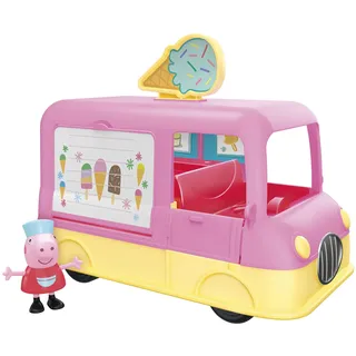 Peppa Pig Peppa’s Adventures Peppas Eiswagen, Vorschulspielzeug, Sprache und Geräusche, Peppa Wutz Figur und Accessoire, ab 3 Jahren