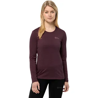 Jack Wolfskin Damen Sky Thermal L/S Wander-Shirt, Amaranth, S EU