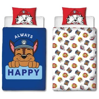 Paw Petrol Paw Patrol Polyester Blau 140 x 200 cm + 60 x 70 cm