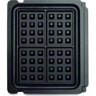 Sage No-mess Waffle Plates Schwarz