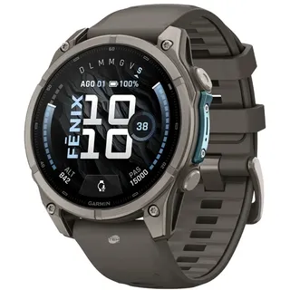 Garmin FENIX 9 43mm Carbon Gray DLC Titan Uhr GPS Smartwatch Mit Armband