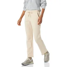 Amazon Essentials Damen Jogginghose aus Fleece mit geradem Bein (in großen Größen erhältlich), Hellbeige, M