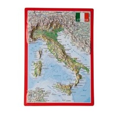 Georelief 3D Reliefpostkarte Italien - One Size