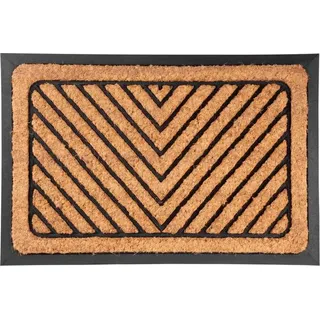 Fußmatte MagicHome RBC 130, für die Tür, Arrows, 40x60 cm, Gummi/Kokos